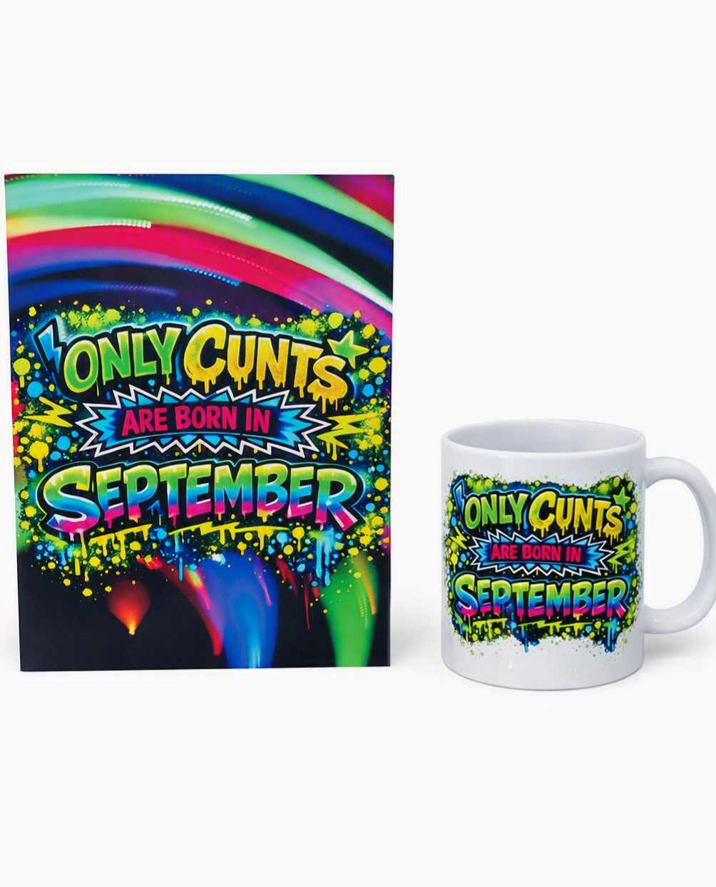 Only Cunts September Card and Mug Set